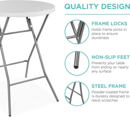 Bar Height Folding Table for Indoor/Outdoor Use