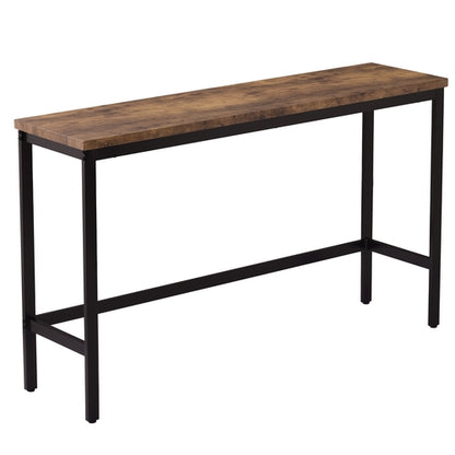 Counter Height Extra Long Dining Table Set with 3 Stools Pub Kitchen