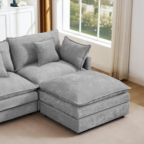 Modular Sectional Sofa, 102 Inch L Shaped Couch Set For Living Room,