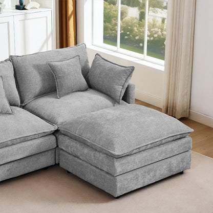 Modular Sectional Sofa, 102 Inch L Shaped Couch Set For Living Room,