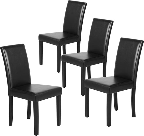 Dining Chair Set of 4 PU Leather Dining Room Chairs Upholstered