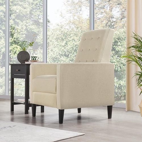 Fabric Recliner Chair Mid Century Modern With Durable Polyester