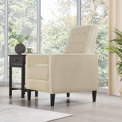 Fabric Recliner Chair Mid Century Modern With Durable Polyester