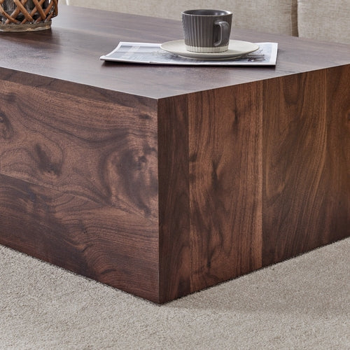 Modern Coffee Table – 39.3" Rectangular Accent Table with Textured