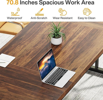 Seventy Inch Executive Desk For Office Workstation