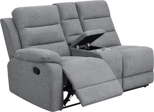 David 3-Piece Motion Sectional Sofa In Smoke Manual Reclining