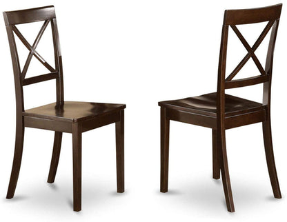 7 Piece Dining Table Set With 6 Chairs Wood Finish
