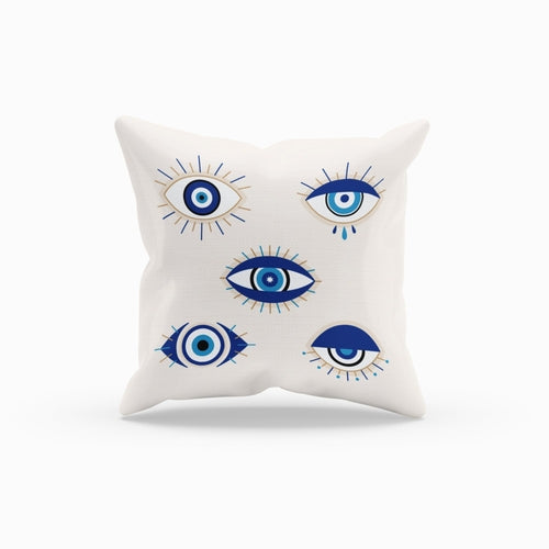 Evil Eye Pillow Cover, Sofa Decoration Evil Eye Pattern Throw Pillow