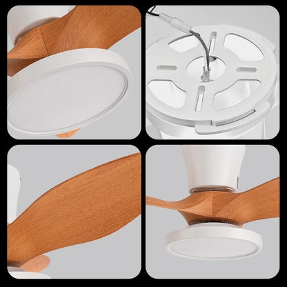 Quiet 32 Inch Ceiling Fan With LED Light Energy Efficient