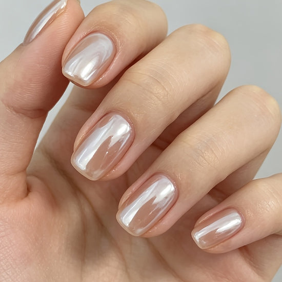 FXFP Summer Nude Pearlescent Nail Strengthener  Natural Quick Dry No Lamp Needed Brightens Nails Daily Busy And Party Exclusive Suitable for Hands And Feet Summer Beach