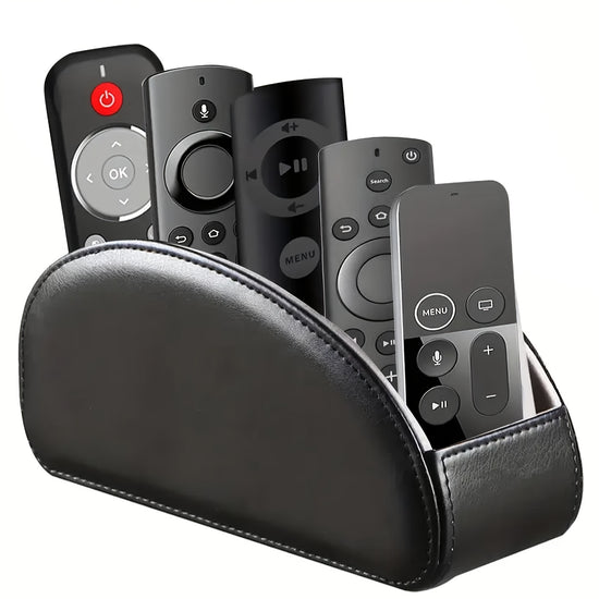 Remote Control Holder with 5 Compartments Versatile Desktop Storage BoxRemote Control OrganizerBedside Table Remote CaddyHome Storage Container for TV Controllers Home Appliance Controllers Pens Eyeglasses Office Stationery