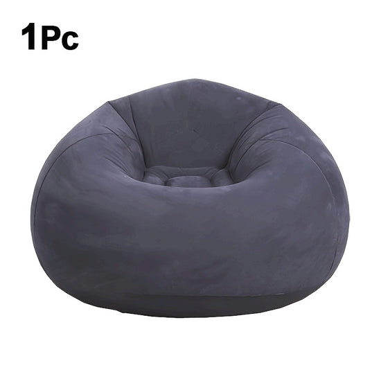 1pc Soft Comfortable Soybean Bag Chair Inflatable Sofa Outdoor Lazy Tatami Chair Sofa Cover Living Room Office Outdoor Picnic Camping FatherS Day