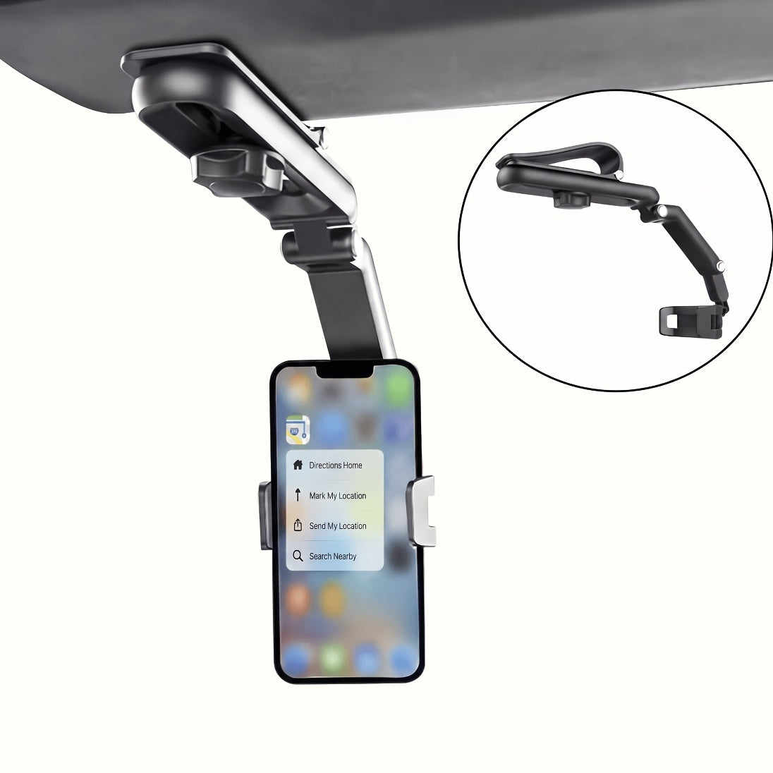 Support For Rotating 1080 Degrees Of Sun Visor Mobile Phone Car Stand Universal Mobile Phone Stand Multifunction Mobile Phone Stand For 7inch IPhone Support For Phone