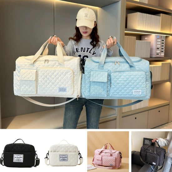 Outdoor Light Luxury Luggage Bag Set  Available in Small And Large Sizes MultiFunctional Shoulder And Crossbody Tote Bag with WetDry Separation Compartment And DoubleSided Storage Pouch Ideal for Travel And Fitness