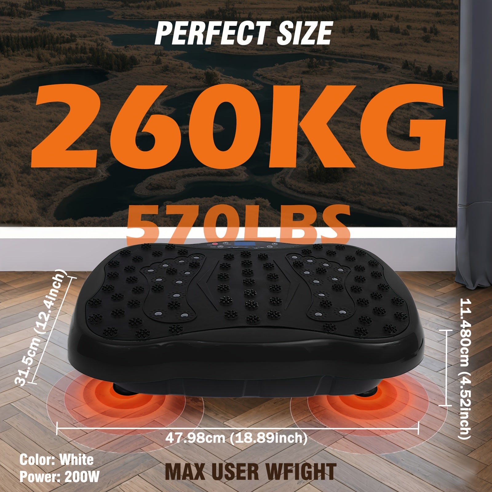 Vibration Plate Exercise Machine  Whole Body Workout Vibration Fitness Platform Home Training Equipment For Weight Loss Shaping And Home Training Exercise 9 Programs 100 Speed Levels With Remote Without Battery