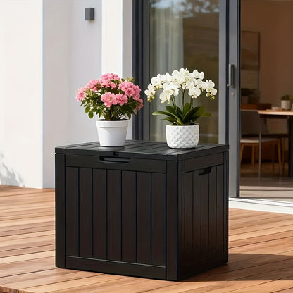 Storage Box BlackBrown TwoTone Design Large Capacity Style Sturdy And Durable