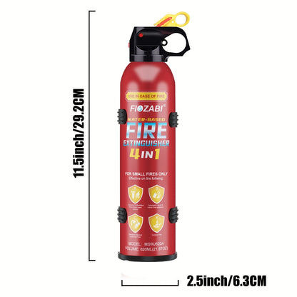 FIOZABI Portable Fire Extinguisher Spray 4 In1 with Bracket for The HouseCarKitchenGarageHome 05A21BC5K WaterBased Fire Extinguishers