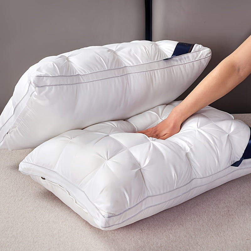 12pcs Luxury HotelQuality Pillows Queen Size High Resilience Plush Fill Soft Comfortable for Deep Sleep Ideal for Side Back Sleepers Breathable Cooling AllSeason Use Machine Washable Hypoallergenic Plush Cover Cooling