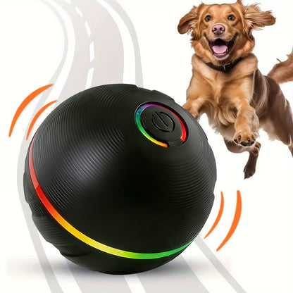 Largesized Pet Smart Bouncing Ball Featuring Intelligent Jumping And Rolling Interactive Dog Toy Ball Durable Sportsactivated Automatic Rolling Ball Toy Suitable For Small Medium And Large Dogs USB Rechargeable