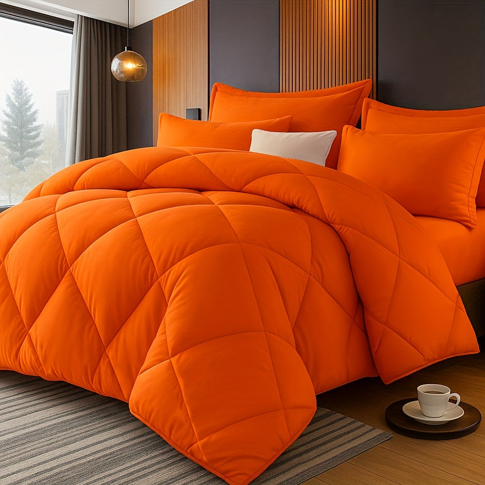 23pcs Solid Color Diamond Pattern Large  ExtraLarge Bed Sheet Sets Soft Comfortable And Ultrafine Fiber Filled Lightweight Fabric Breathable Quilt Easy to Take Care Of Equipped with Quilts And Pillowcases Luxurious Quality  Ideal Gift