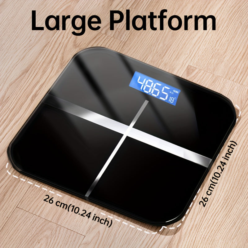400 LB Ultra High Load Weight Scale High Precision Smart Digital Bathroom Scale LBKG Convertible Multifunction Temperature Display HD LCD Display Ultra Wide Platform And Large Capacity For Home Dorm Gym Or Office Use