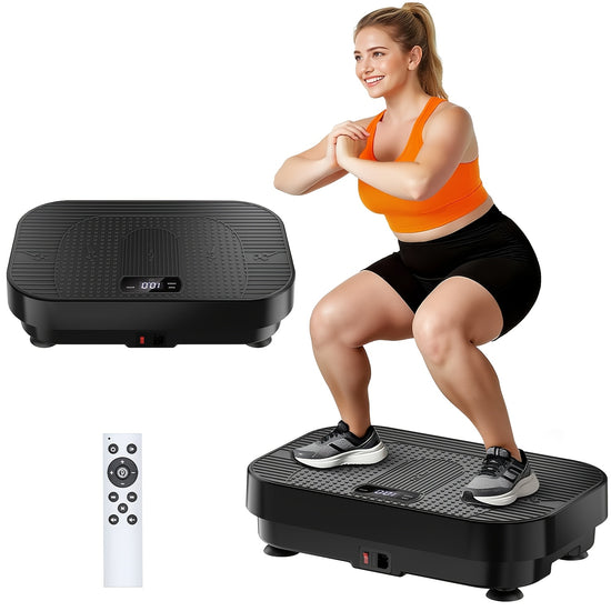 Vibration Plate Whole Body Workout  Lymphatic Drainage Fitness Platform with Silent Motor And Speed Control Christmas Gifts for Friends And Family