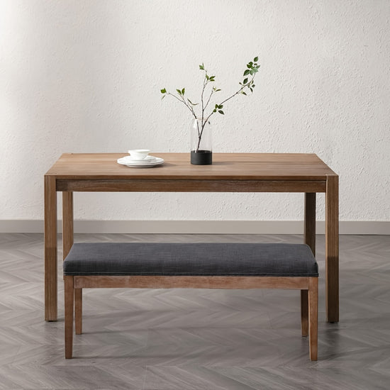 1pc 455Inches Retro Faux Leather Upholstered Entryway Bench Dining Table Benches Farmhouse Shoe Bench Seat for Hallway Bedroom End of Bed Kitchen Restaurant Window
