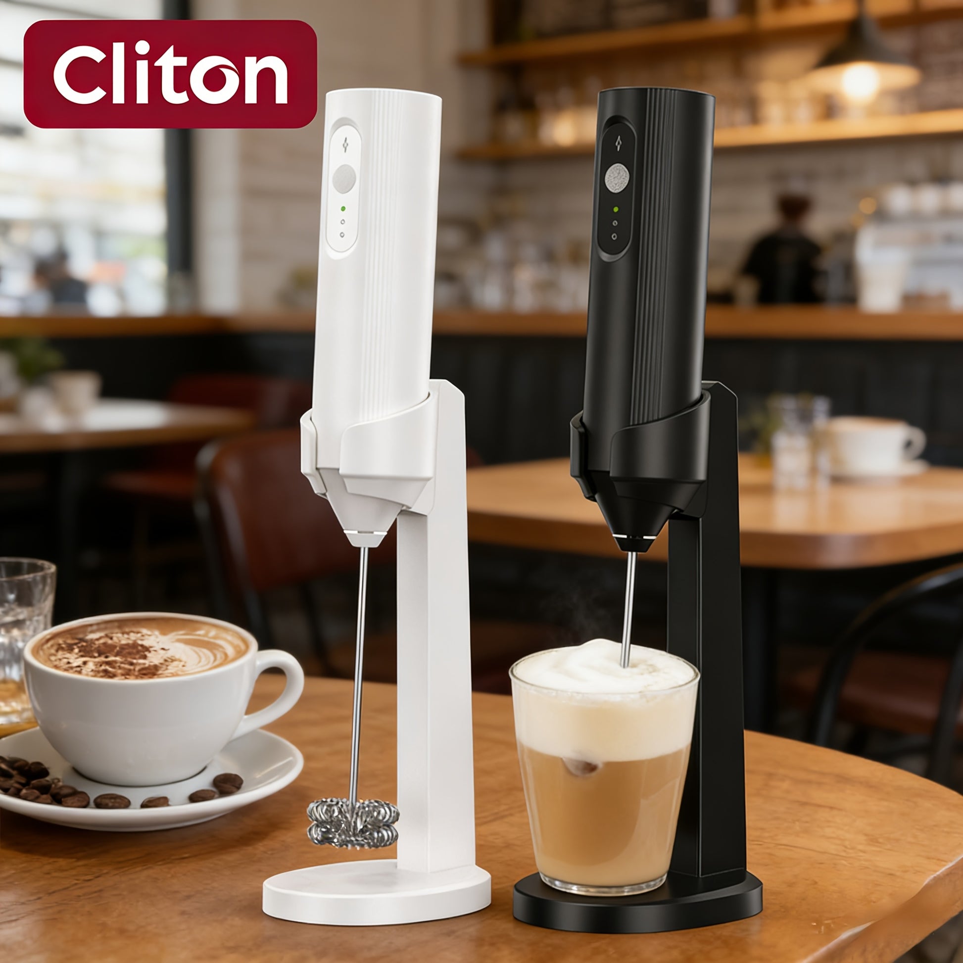 2in1 Electric Milk Frother And Mixer 3speed USB Rechargeable Cordless Handheld Milk Frother Compact And Portable Quiet Beverage Mixer Suitable for Making Coffee Lattes Cappuccinos And Eggbased Dairy Products Four Combinations Available