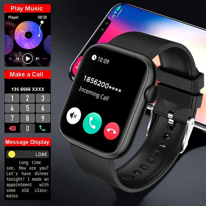 2025 Hot New 201Inch Touchscreen DualStrap Smartwatch Unisex HD Call Quality Step  Calorie Tracking Music  Message Notifications 100 MultiFunction Fitness Smartband Wireless Connectivity for Android  iPhone