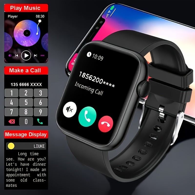 2025 Hot New 201Inch Touchscreen DualStrap Smartwatch Unisex HD Call Quality Step  Calorie Tracking Music  Message Notifications 100 MultiFunction Fitness Smartband Wireless Connectivity for Android  iPhone