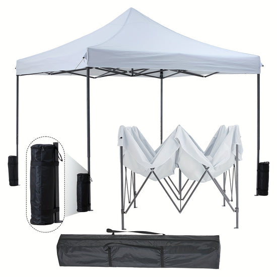 SMUG 10x10 Pop Up Canopy Outside Canopy One Push Tent Canopy With Carry Bag Bonus 8 Stakes And 4 Ropes