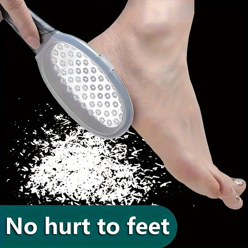 1Piece Professional Stainless Steel Foot File  SplashProof Design Durable RustProof Handle Essential Tool for Home SPA Pedicure and Nail Care HighQuality Fine and Coarse Grit Scrubber Ergonomic Grip Great Gift for Graduation Season