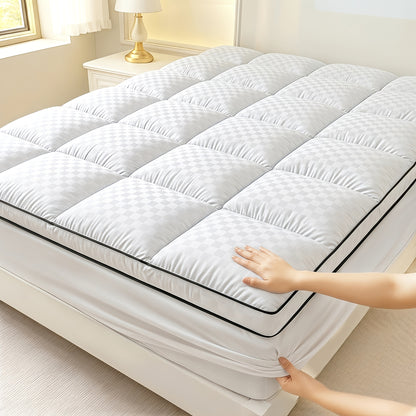 Mattress Topper Pillow Top Mattress Cover Quilted Fitted Mattress Protector Top Stretches Up 821 Deep Pocket Cooling 1000GSM