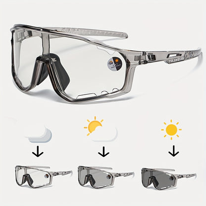 3PCS Large Frame Photochromic Glasses Unisex Sunglasses
