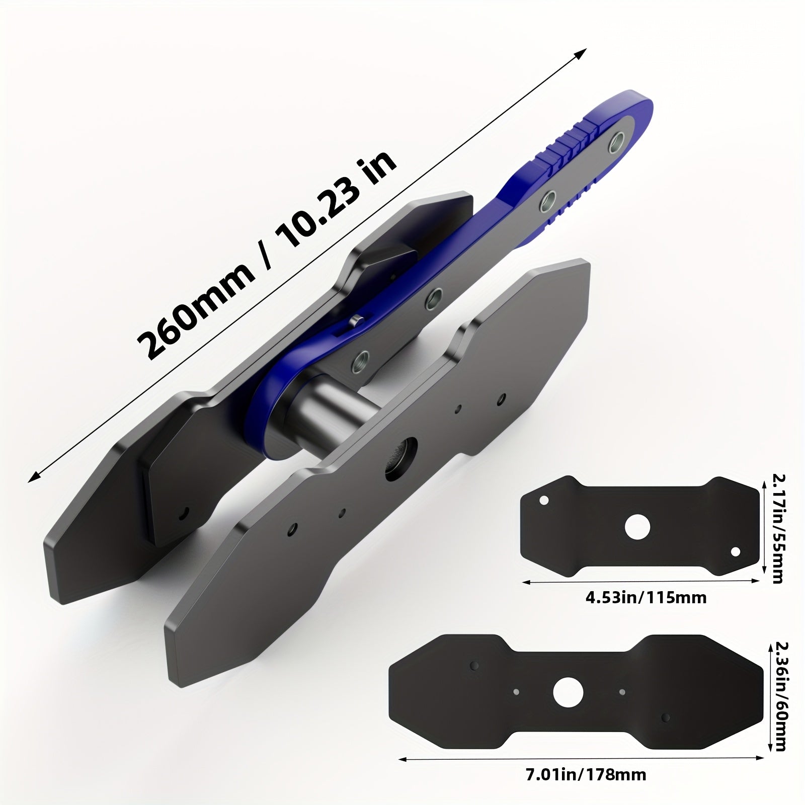 Brake Caliper Press Tool Car Piston Spreader Pad 360 Degree Swing Ratchet Hand Wrench Expander For Single Twin Quad Piston Disc Brake Vehicle