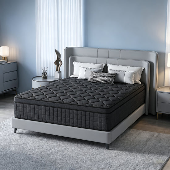 8101214 Inch Hybrid Mattress Twin Full Queen King Sizes Memory Foam with Independent Pocket Springs Fiberglassfree Odorless  Breathable Medium Firm Lumbar And Edge Support Perfect for Home Apartments And Hotels Compressed Boxed810in
