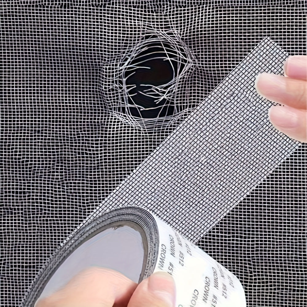 1 Roll Window Barrier Repair Tape SelfAdhesive Mesh Patch Set Fiberglass Covering for Doors And Windows Repair Holes And Tears Mosquito Repellent Home And Office Use Length 3M11811In