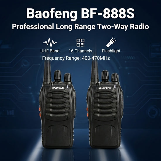 24681012pcs Baofeng 16CH UHF Walkie Talkies 5W TwoWay Radios with USB Rechargeable Battery 1500mAh HighFidelity Sound LCD Display for Outdoor Sports And Emergency Communication Emergency Radios  Sleek Modern Design  Durable Build
