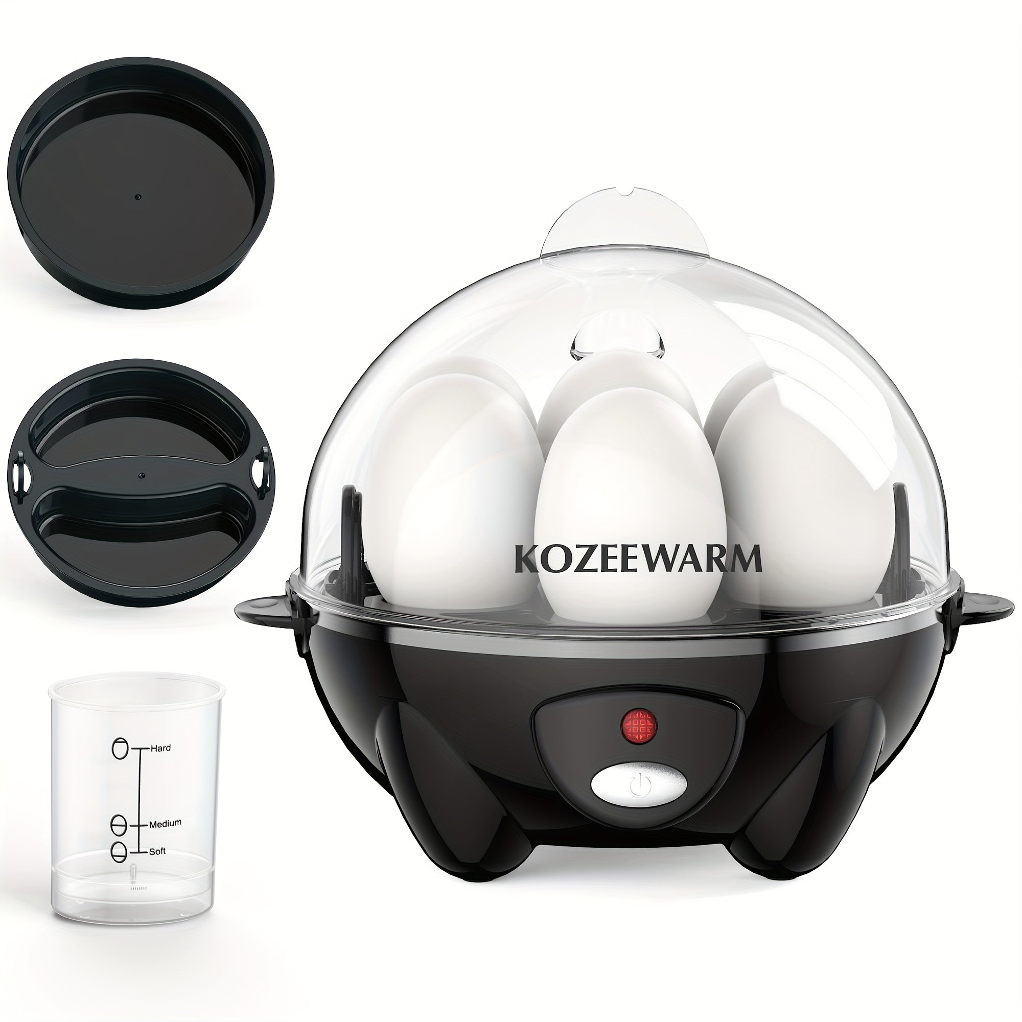 Luxury Fast SingleDouble Layer Egg Cooker for Boiled Scrambled Omelette Eggs Steamed Vegetables Dumplings and More with Auto ShutOff HardBoiled Egg Cooker