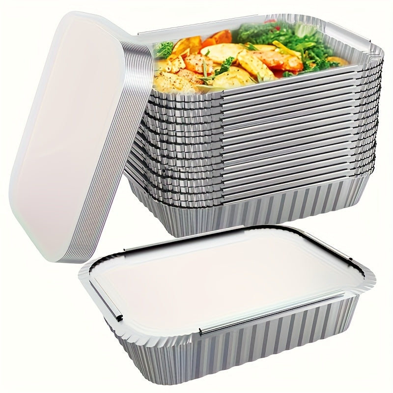 204060pcs Highquality Aluminum Foil Baking Tray Multifunctional Disposable Tableware Suitable for Microwave Ovens Induction Cookers Ovens Steamers And Open Flame Cooking  Durable Easy to Clean And Space Saving Multifunctional Baking Tray