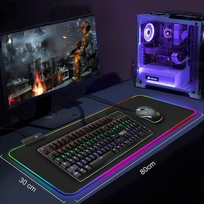 Ninja Dragons RGB Gaming 1 Touch Light Up Mouse Pad - Large Size