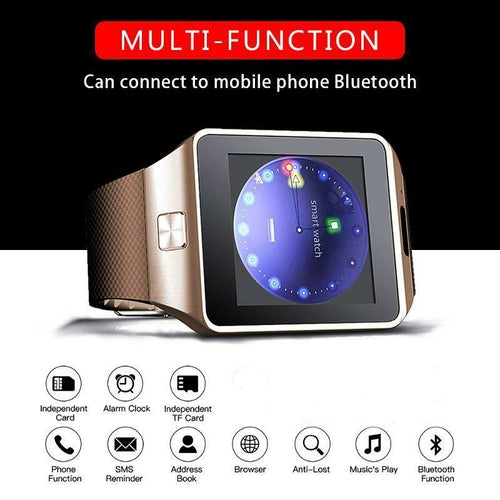 Bluetooth android smart watch with Camera Clock SIM TF Slot smartwatch