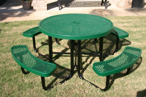 Webcoat T46ULRACS-3 46 in. Round Table- 3 Concave Seats - Portable